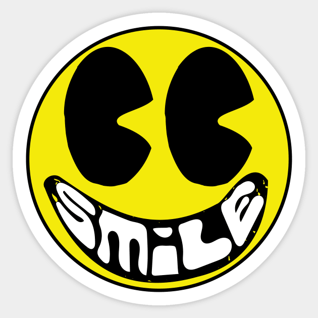 Big Eyes Smile Smiling Happy Face Sticker by pelagio